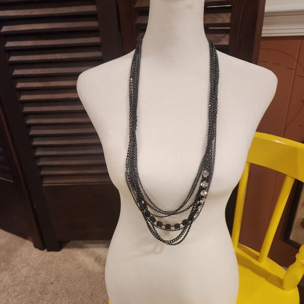 Elegant Black Multi-Layer Necklace